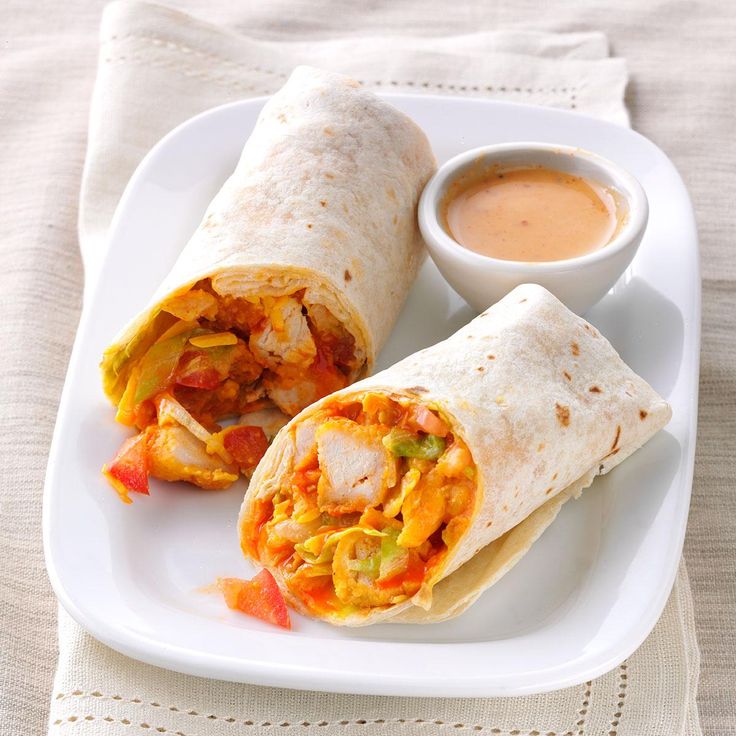 Crispy Buffalo Chicken Wraps Recipe -I’m a busy stay-at-home mom, so I wing it...