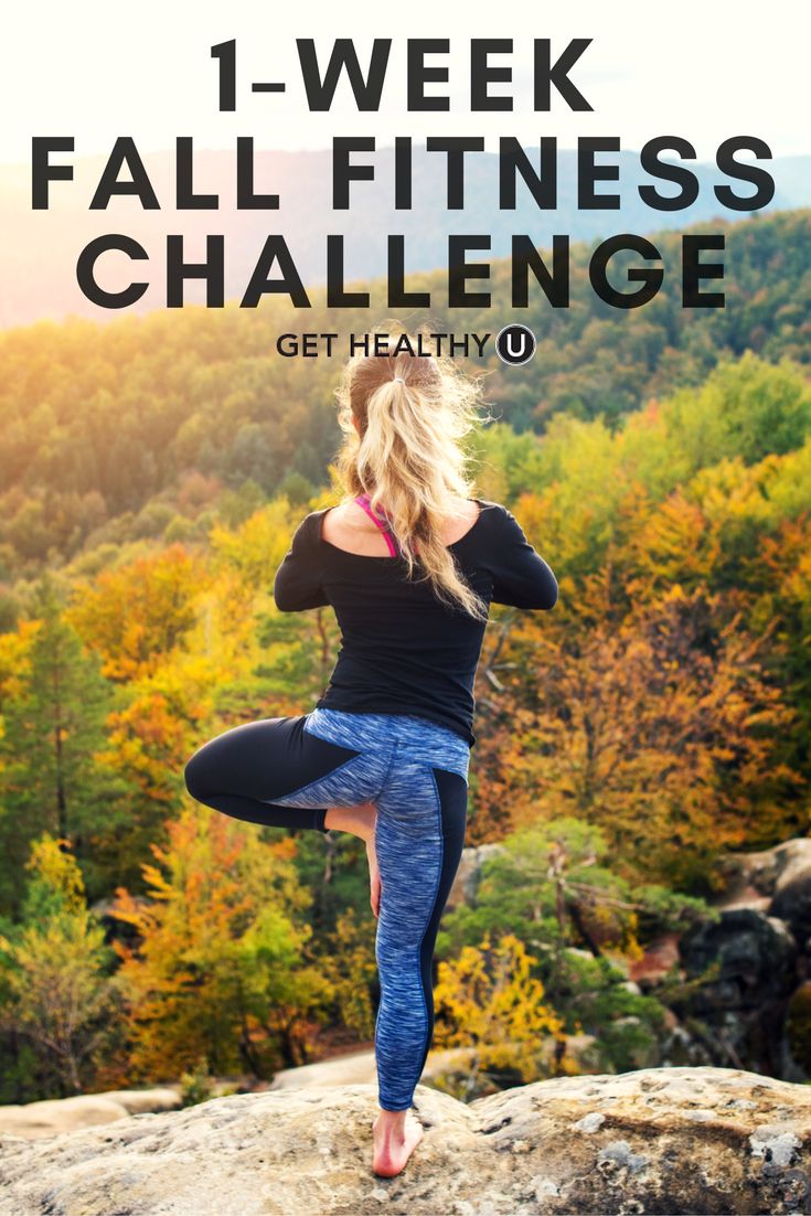Check out our 1-week fall fitness challenge! We created this one-week fall fitne...