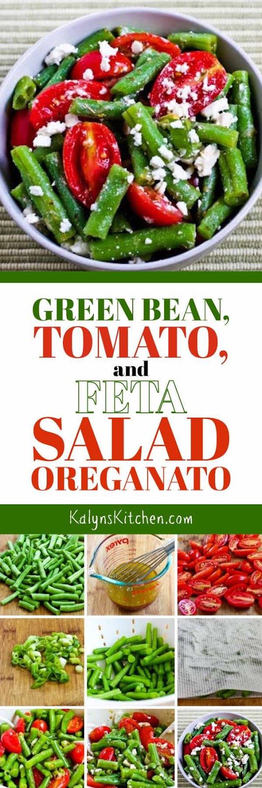 Green Bean, Tomato, and Feta Salad Oreganato has all my favorite flavors for sum...