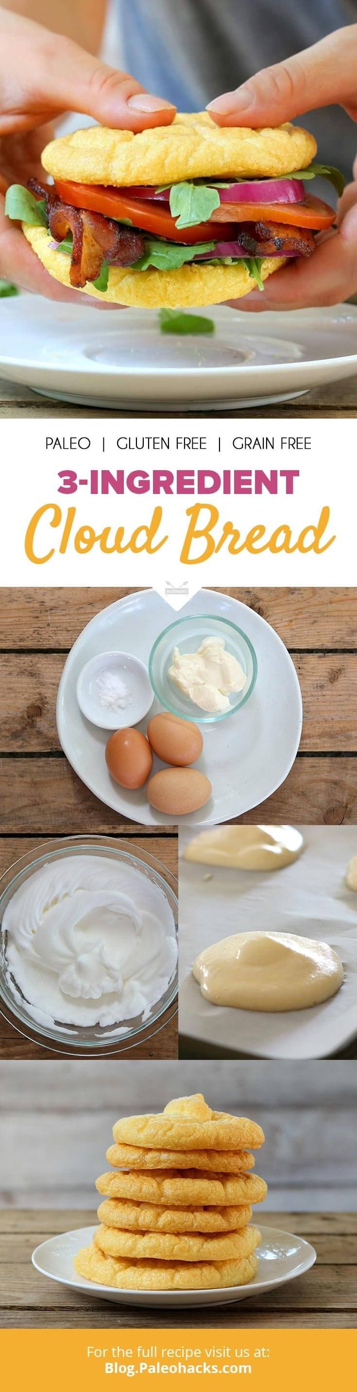 Light and airy, this 3-ingredient cloud bread is easy to make and can be topped...