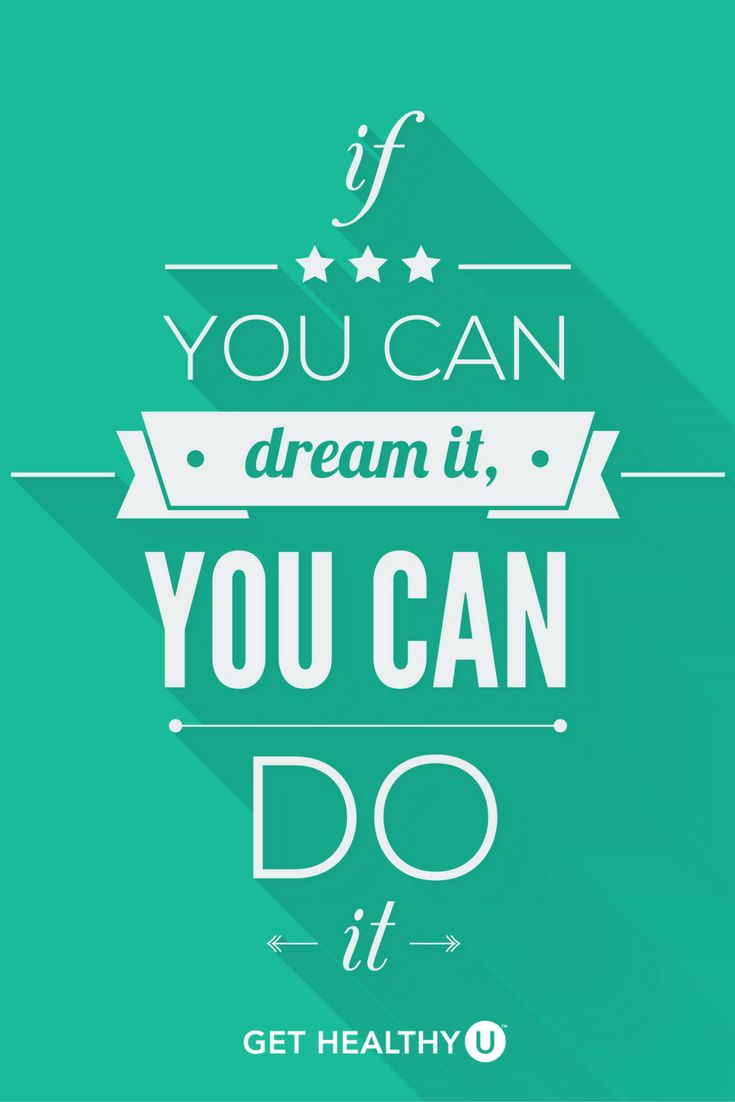 If you can dream it, you can DO it! SO TRUE! If you need more fitness inspiratio...