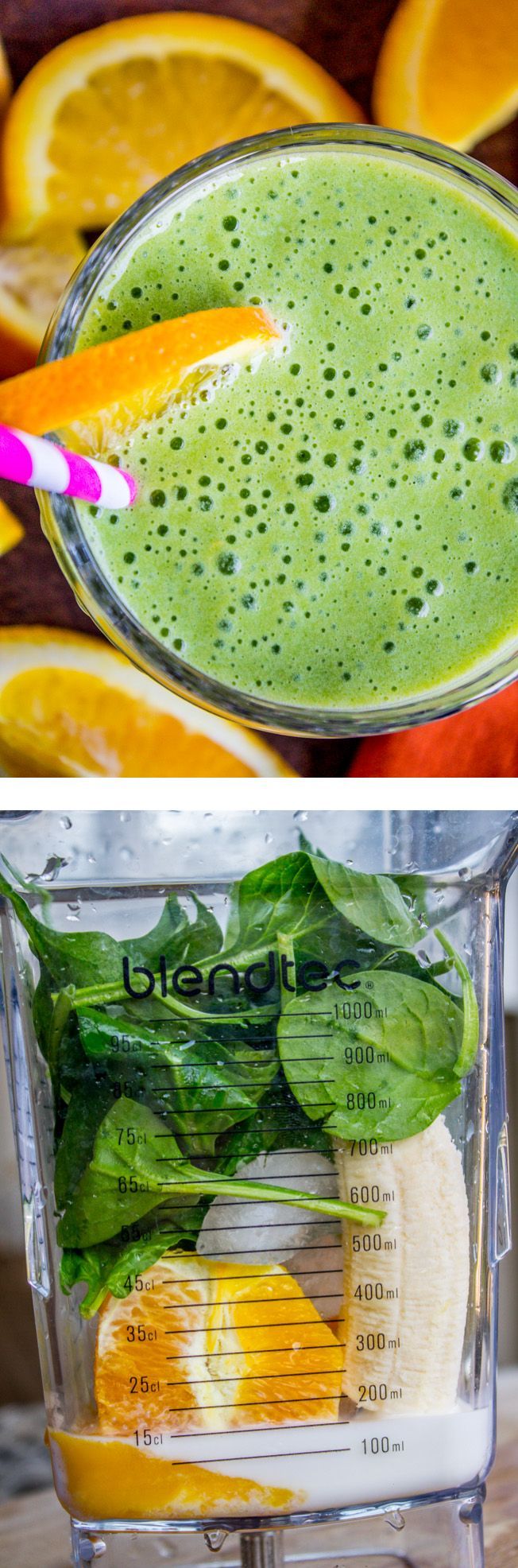 Green Orange Julius Smoothie from The Food Charlatan. This healthy smoothie is p...