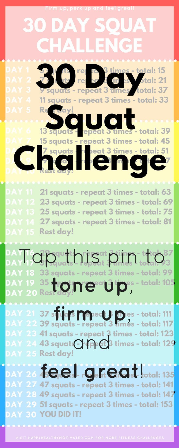 This 30 day squat challenge for beginners will get you the bigger, firmer and ro...