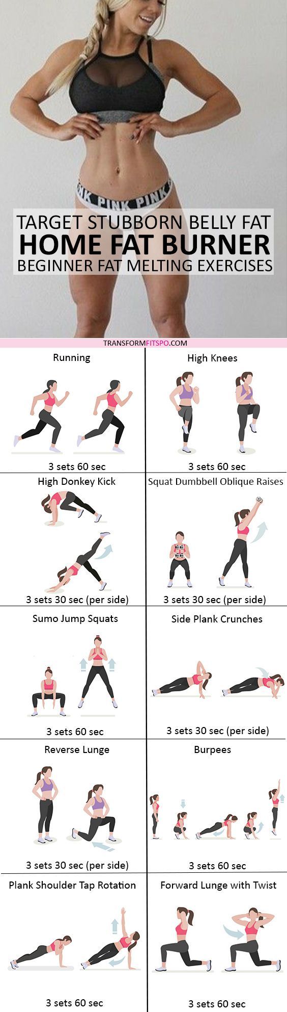 🏠 Home Fat Burner Workout! Crazy Effective for Belly Fat: Women's Beginner Circuit!