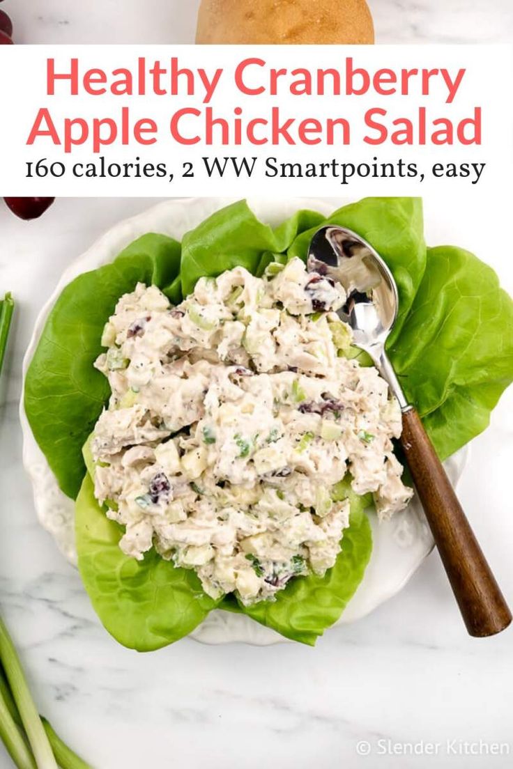 Cranberry Chicken Salad with Apples