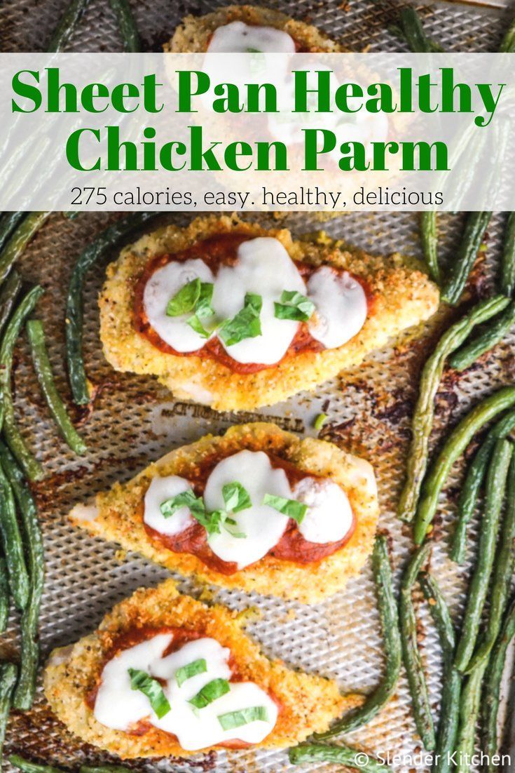 Sheet Pan Healthy Chicken Parm