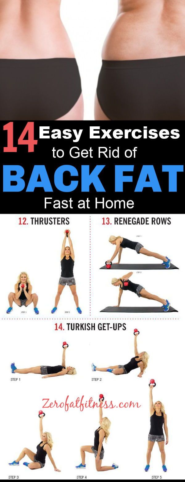 How to Get Rid of Back Fat Fast in 2 Weeks-Try These 14 Exercises