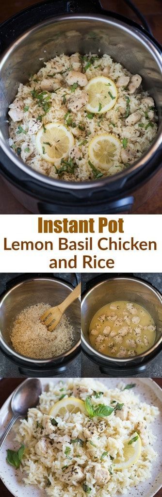 Instant Pot Lemon Basil Chicken and Rice
