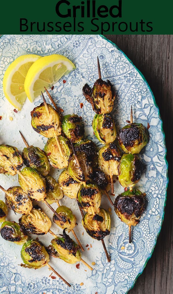 Grilled Brussels Sprouts Skewers