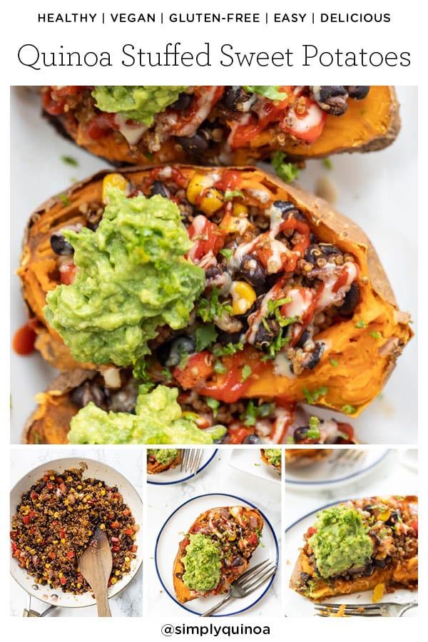 Mexican Quinoa Stuffed Sweet Potatoes