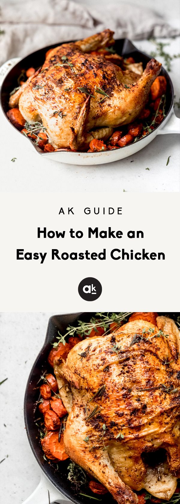 How to Make an Easy Roasted Chicken + Video