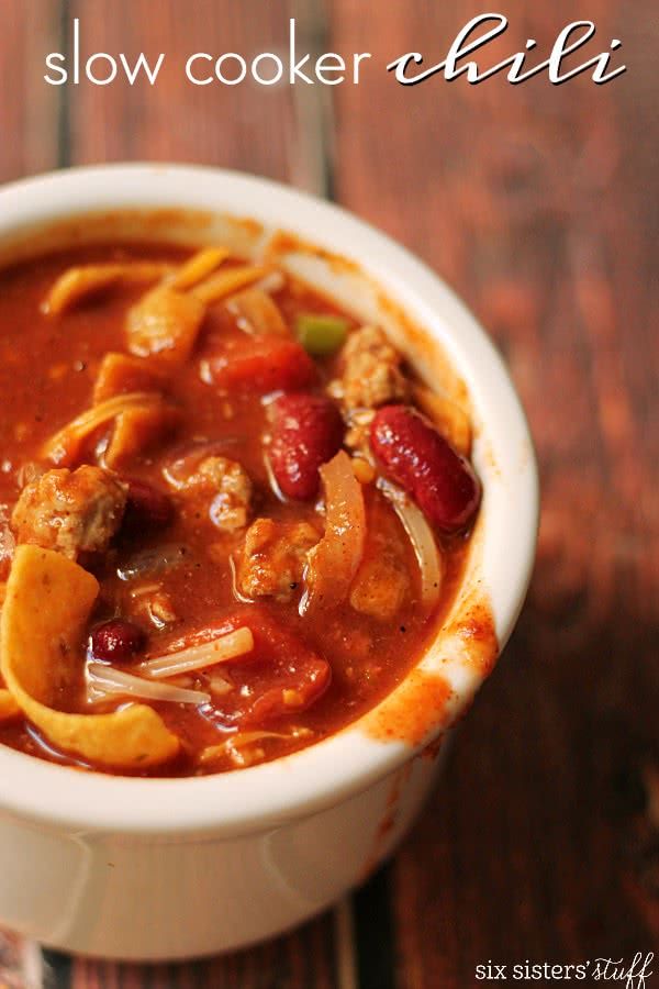 Mom's Slow Cooker Chili (our Halloween Tradition!)