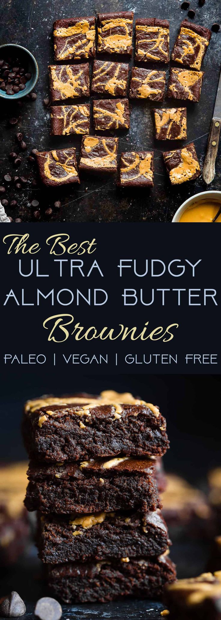 Best Paleo Coconut Flour Brownies with Almond Butter