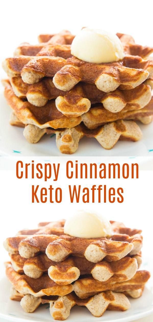 These Crispy Sweet Cinnamon Keto Waffles are perfect for waffles lovers that are...
