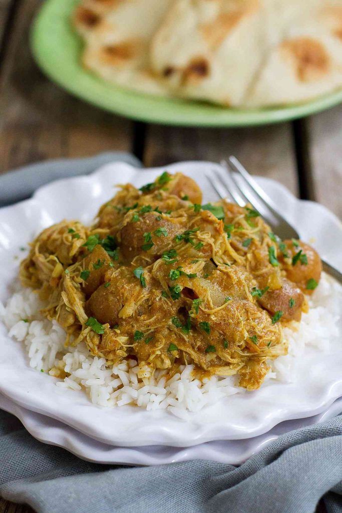 This flavorful and healthy Instant Pot Chicken Curry with Potatoes can be cooked...