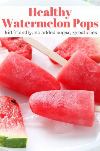 Healthy Watermelon Popsicles