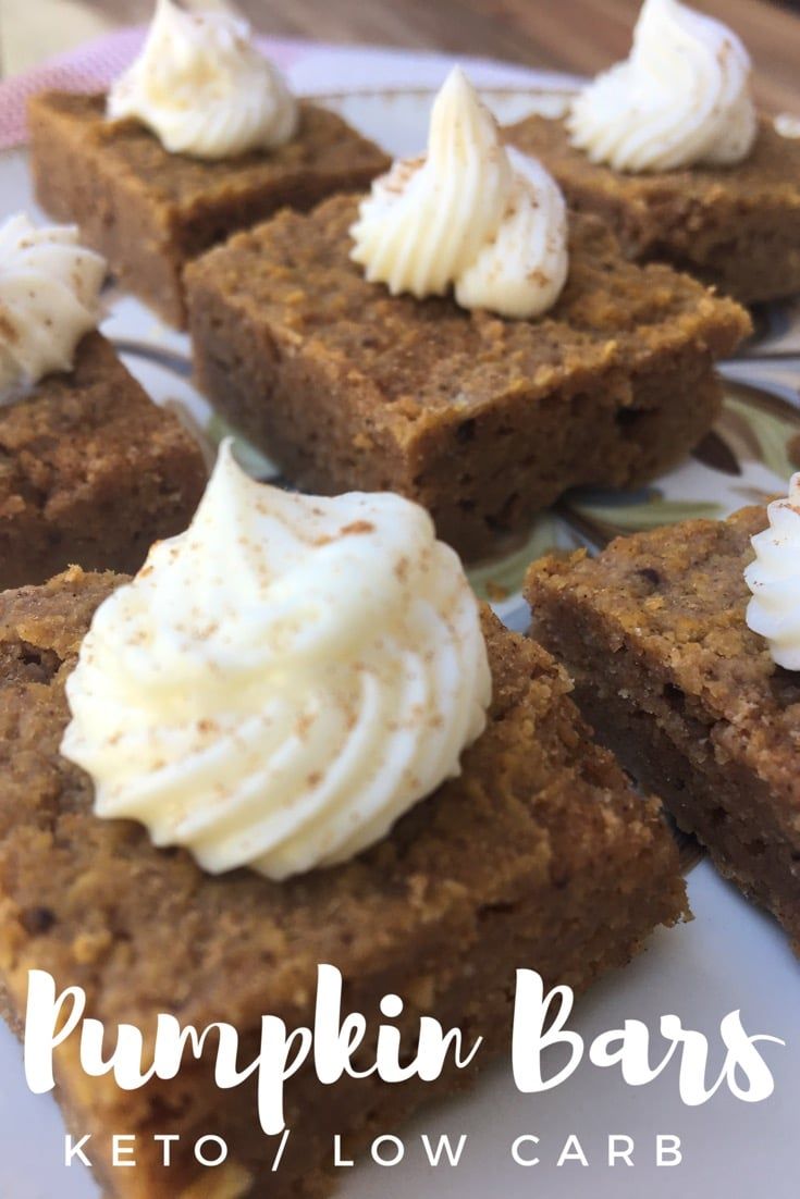 Pumpkin Pie Bars (keto/low carb)