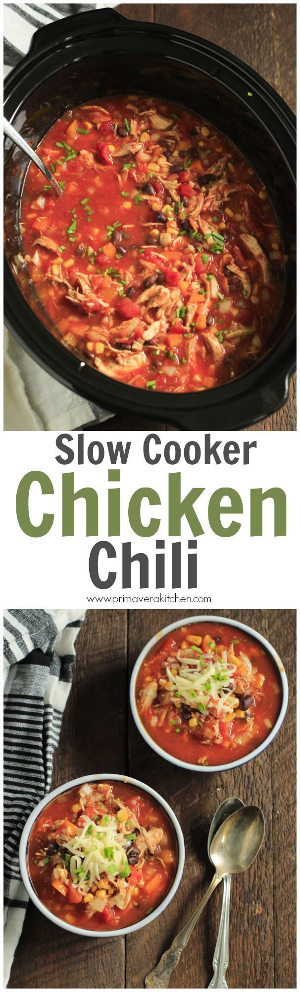 Slow Cooker Chicken Chili