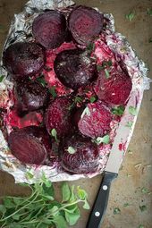 Baked Beets with Butter and Oregano - Foodness Gracious