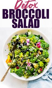 Broccoli Salad Recipe without Mayo | Detox Salad | Cotter Crunch