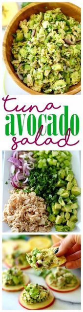 Easy Avocado Tuna Salad - flavorful and so healthy!