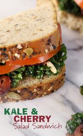 Kale & Cherry Salad Sandwich: Pack a little more hearty into your healthy salad ...
