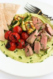 Grilled Pork Tenderloin & Broccoli Cheddar Hummus Platter Recipe - Cookin Canuck