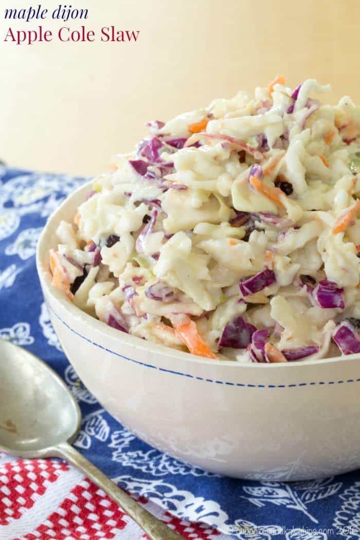 Maple Dijon Apple Coleslaw