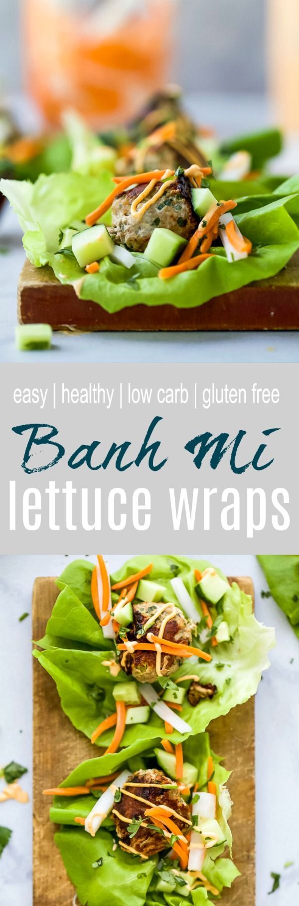 Quick Easy Banh Mi Lettuce Wraps | Gluten Free | Low Carb
