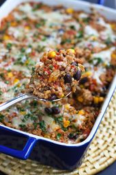 Southwestern Turkey Rice Casserole Recipe - Cookin Canuck